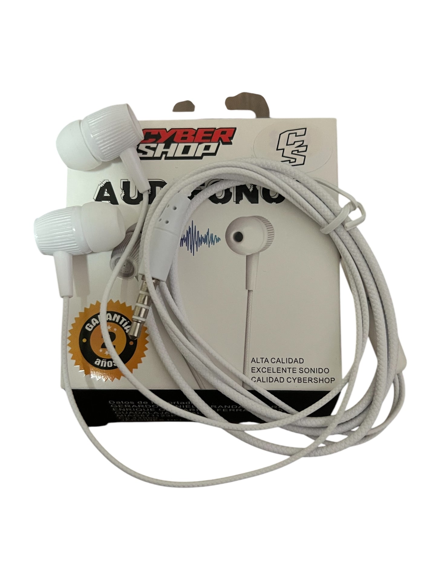 Audífonos alámbricos 3.5 cyber shop