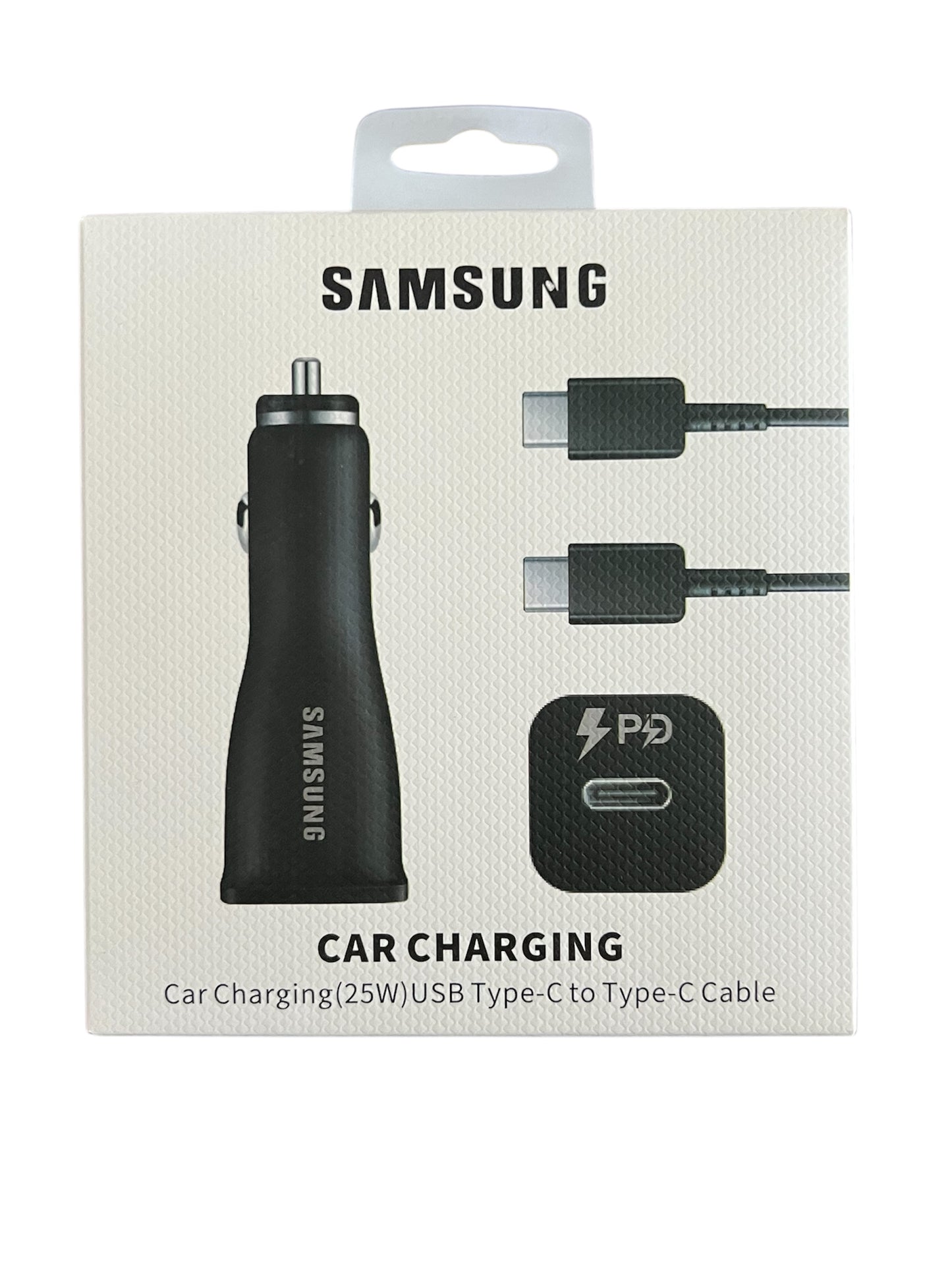 Cargador Samsung para carro carga rápida 25wats tipo C